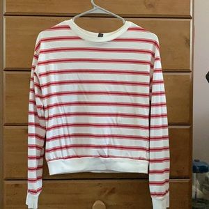 Red/White striped long sleeve